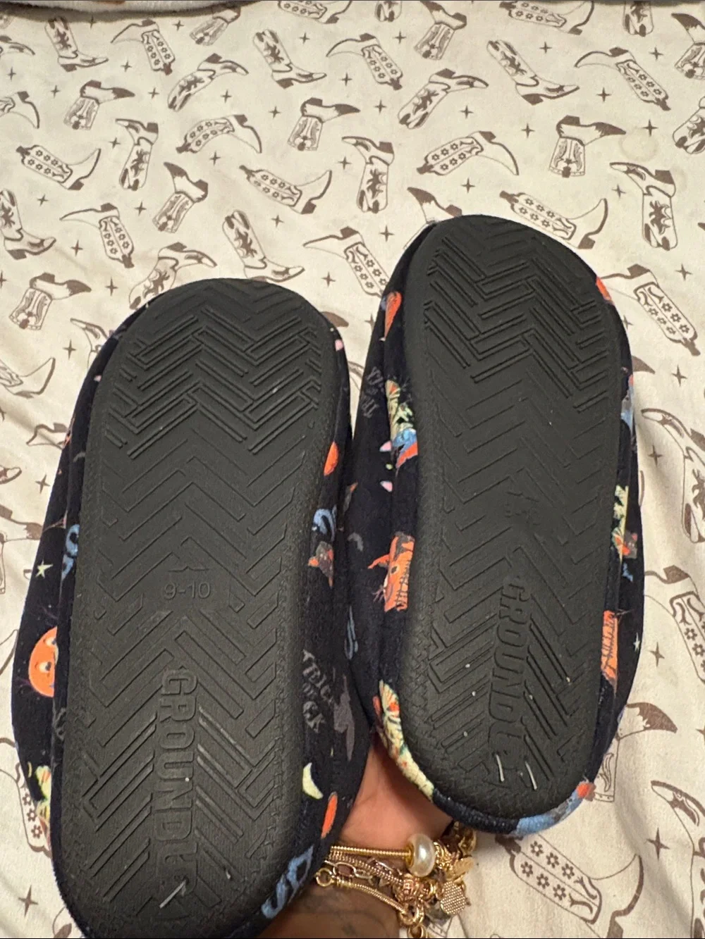 Stitch Halloween and Cma footies! Like new, one size. Will not sell separate.
